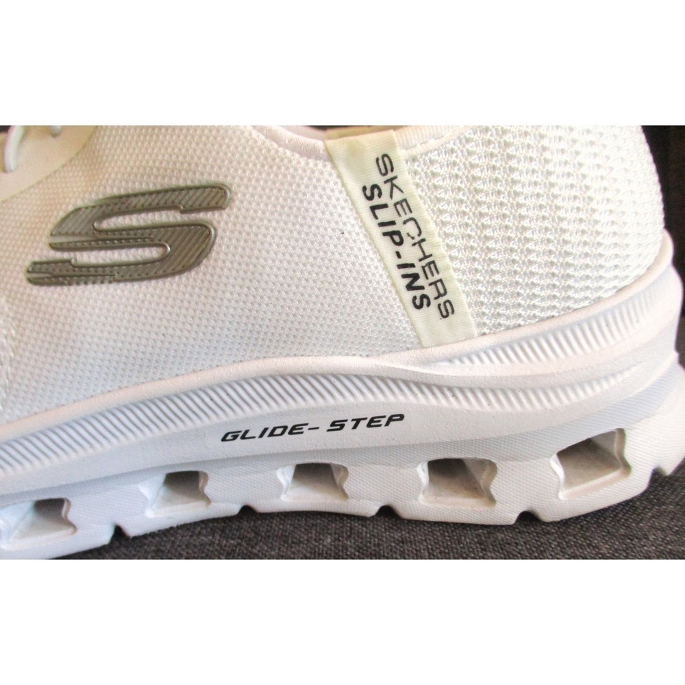 Skechers Hands Free Slip-ins Glide-Step White Sneakers 150420 Women's 10 - Picture 11 of 11